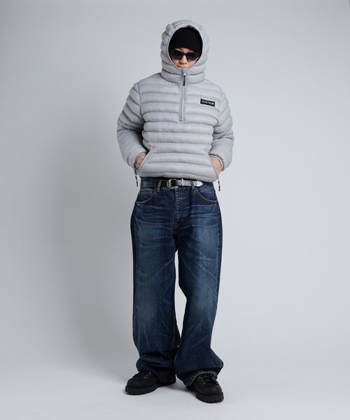 Sourcream（サワークリーム）の「【Sourcream】Puffer anorak jacket（ブルゾン・レディース・ブラック/カーキ/ホワイト/ライトグレー・FREE）」の11枚目の写真