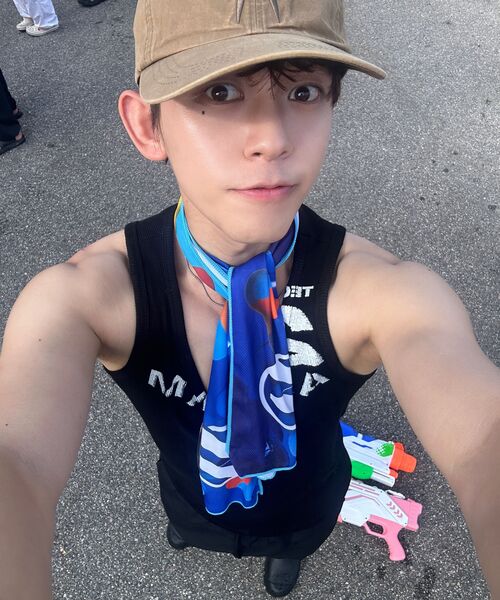 AAKAM(アーカム)の「29 Printed Sleeveless (Black)(Tシャツ/カットソー・レディース・その他・1/2)」の4枚目の写真