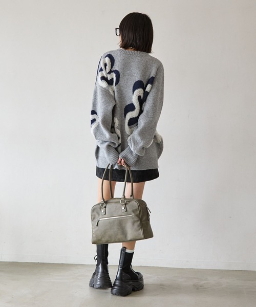 PBLIM（ページボーイリム）の「《UNISEX》フラワーモチーフニット（ニット/セーター・レディース・グレー/ブラウン/ブラック・FREE）」の15枚目の写真