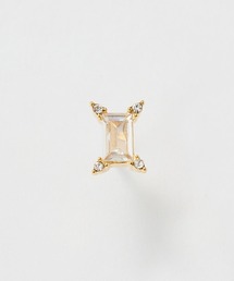 【金属アレルギー対応】クラシックビジューセラミックピアス（片耳）