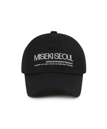 Miseki SEOUL（ミセキソウル）の「Misekiseoul logo ball cap BLACK（キャップ）」