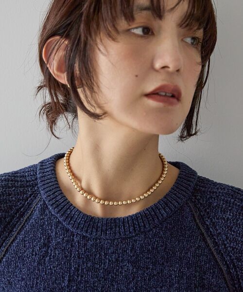 AMERICAN HOLIC（アメリカンホリック）の「メタルボールマンテルネックレス（ネックレス・レディース・ゴールド・FREE）」の3枚目の写真