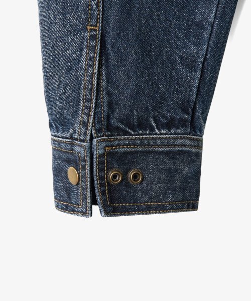 TOFFEE(トフィー)の「ヴィンテージスナップデニムブルゾンジャケット (WASHED INDIGO)(デニムジャケット・メンズ・その他・MEDIUM/LARGE/X-LARGE)」の8枚目の写真
