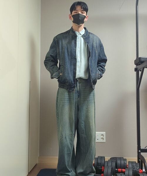 TOFFEE(トフィー)の「ヴィンテージスナップデニムブルゾンジャケット (WASHED INDIGO)(デニムジャケット・メンズ・その他・MEDIUM/LARGE/X-LARGE)」の18枚目の写真