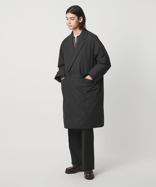 UNITED ARROWS（ユナイテッドアローズ）の「ADS ダウン ガウンコート 撥水（ダウンジャケット/コート・メンズ・ブラック/ベージュ・L/S/XL/M）」の4枚目の写真