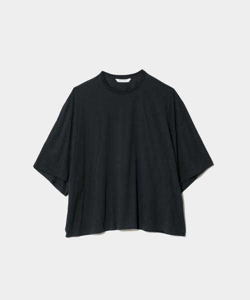 beautiful people(ビューティフルピープル)の「ELScotton jersey setin dolman P/A logo T(Tシャツ/カットソー・レディース・ネイビー/サックスブルー・38)」の1枚目の写真