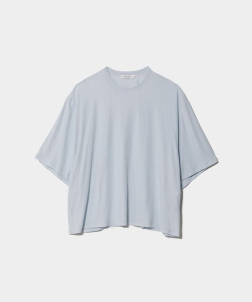 beautiful people(ビューティフルピープル)の「ELScotton jersey setin dolman P/A logo T(Tシャツ/カットソー・レディース・ネイビー/サックスブルー・38)」の2枚目の写真