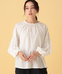 Elura | ネックビジューブラウス/602142(シャツ/ブラウス)