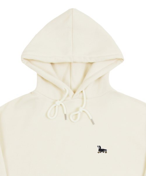 GRAVER（グレーバー）の「[UNISEX]イエローブーツパフィー刺繍フードティー_クリーム（パーカー・レディース・アイボリー・MEDIUM/LARGE/X-LARGE/SMALL）」の3枚目の写真