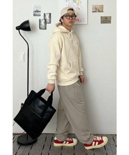 GRAVER（グレーバー）の「[UNISEX]イエローブーツパフィー刺繍フードティー_クリーム（パーカー・レディース・アイボリー・MEDIUM/LARGE/X-LARGE/SMALL）」の5枚目の写真