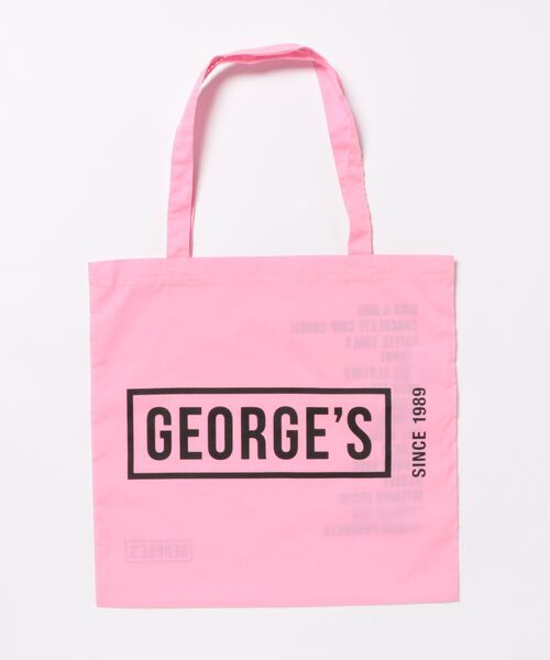 GEORGE'S（ジョージズ）の「ジョージズロゴトート SINCE1989（トートバッグ・レディース・ピンク/ホワイト/イエロー/ブルー/ブラウン・FREE）」の2枚目の写真
