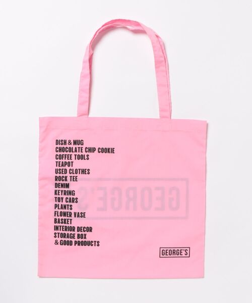 GEORGE'S（ジョージズ）の「ジョージズロゴトート SINCE1989（トートバッグ・レディース・ピンク/ホワイト/イエロー/ブルー/ブラウン・FREE）」の17枚目の写真
