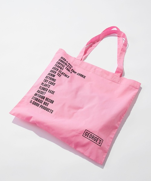 GEORGE'S（ジョージズ）の「ジョージズロゴトート SINCE1989（トートバッグ・レディース・ピンク/ホワイト/イエロー/ブルー/ブラウン・FREE）」の9枚目の写真