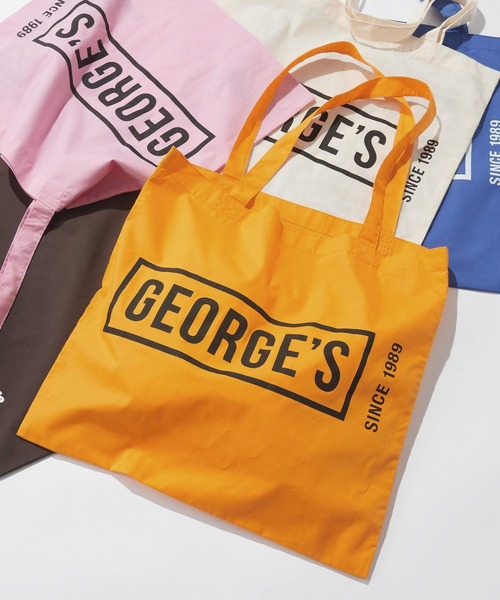 GEORGE'S（ジョージズ）の「ジョージズロゴトート SINCE1989（トートバッグ・レディース・ピンク/ホワイト/イエロー/ブルー/ブラウン・FREE）」の12枚目の写真