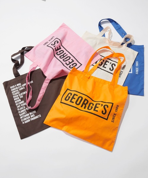 GEORGE'S（ジョージズ）の「ジョージズロゴトート SINCE1989（トートバッグ・レディース・ピンク/ホワイト/イエロー/ブルー/ブラウン・FREE）」の16枚目の写真