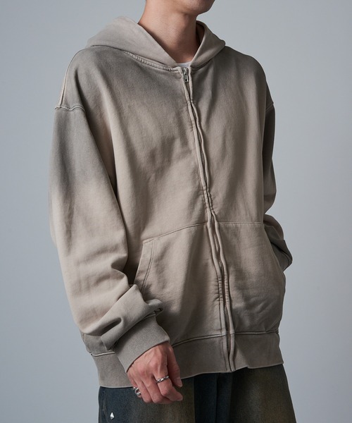 MADE BLANKS(メイドブランクス)の「【MADE BLANKS】11oz Exclusive Cross Country Zip Hoodie 16オンス ヘビーウェイト ジップアップフーディー フルジップ EC2015 UNTR(パーカー・メンズ・ベージュ系その他/ブラック・M/XL)」の1枚目の写真