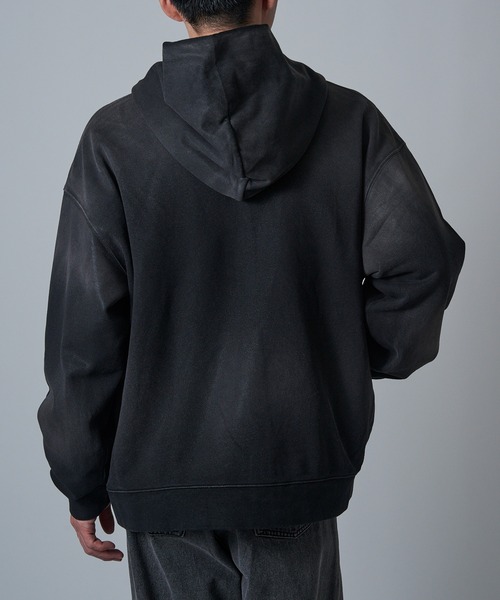 MADE BLANKS(メイドブランクス)の「【MADE BLANKS】11oz Exclusive Cross Country Zip Hoodie 16オンス ヘビーウェイト ジップアップフーディー フルジップ EC2015 UNTR(パーカー・メンズ・ベージュ系その他/ブラック・M/XL)」の8枚目の写真
