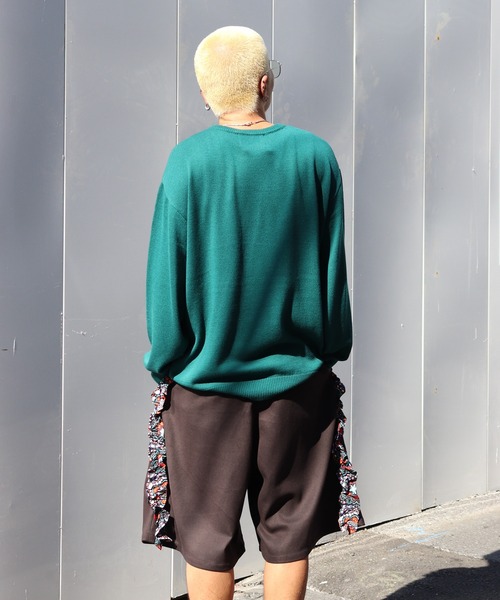 moyan ecri(モヤン エクリ)の「<moyan ecri>アフリカフリンジフレームニットプルオーバーAFRICA FRINGE FRAME KNIT PULLOVER(ニット/セーター・メンズ・グリーン/ピンク/マスタード/ダークグレー・L/M)」の9枚目の写真