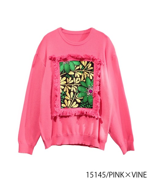 moyan ecri(モヤン エクリ)の「<moyan ecri>アフリカフリンジフレームニットプルオーバーAFRICA FRINGE FRAME KNIT PULLOVER(ニット/セーター・メンズ・グリーン/ピンク/マスタード/ダークグレー・L/M)」の16枚目の写真
