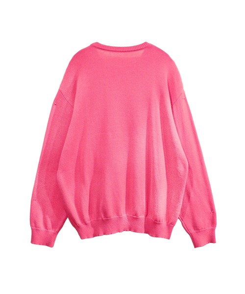 moyan ecri(モヤン エクリ)の「<moyan ecri>アフリカフリンジフレームニットプルオーバーAFRICA FRINGE FRAME KNIT PULLOVER(ニット/セーター・メンズ・グリーン/ピンク/マスタード/ダークグレー・L/M)」の17枚目の写真