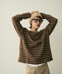 brushed border T / 起毛ボーダーT