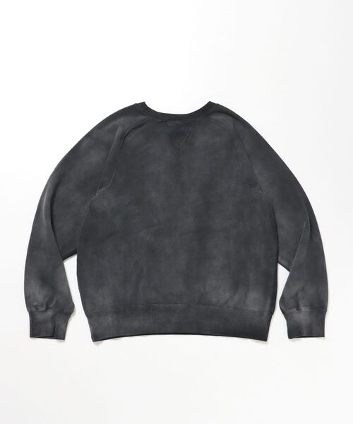 BEN DAVIS/WHITE LABEL（ベンデイビス ホワイトラベル）の「【BEN DAVIS（ベンデイビス）】70'S FIT F-SLEEVE CREW / 加工 裏起毛 クルーネック スウェット ラグラン 短丈 裏毛（スウェット・メンズ・グレー/ブラック/ネイビー・MEDIUM/LARGE/X-LARGE）」の5枚目の写真