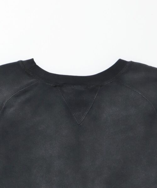 BEN DAVIS/WHITE LABEL（ベンデイビス ホワイトラベル）の「【BEN DAVIS（ベンデイビス）】70'S FIT F-SLEEVE CREW / 加工 裏起毛 クルーネック スウェット ラグラン 短丈 裏毛（スウェット・メンズ・グレー/ブラック/ネイビー・MEDIUM/LARGE/X-LARGE）」の7枚目の写真