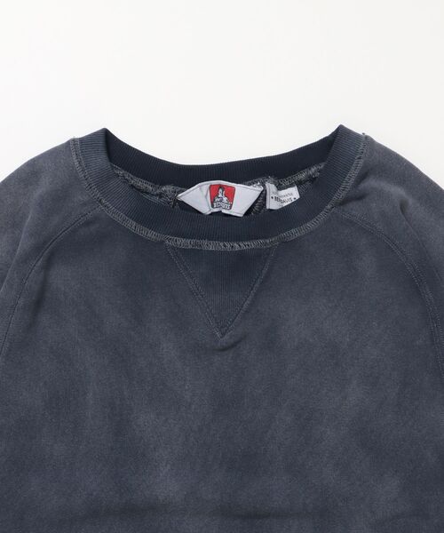 BEN DAVIS/WHITE LABEL（ベンデイビス ホワイトラベル）の「【BEN DAVIS（ベンデイビス）】70'S FIT F-SLEEVE CREW / 加工 裏起毛 クルーネック スウェット ラグラン 短丈 裏毛（スウェット・メンズ・グレー/ブラック/ネイビー・MEDIUM/LARGE/X-LARGE）」の16枚目の写真