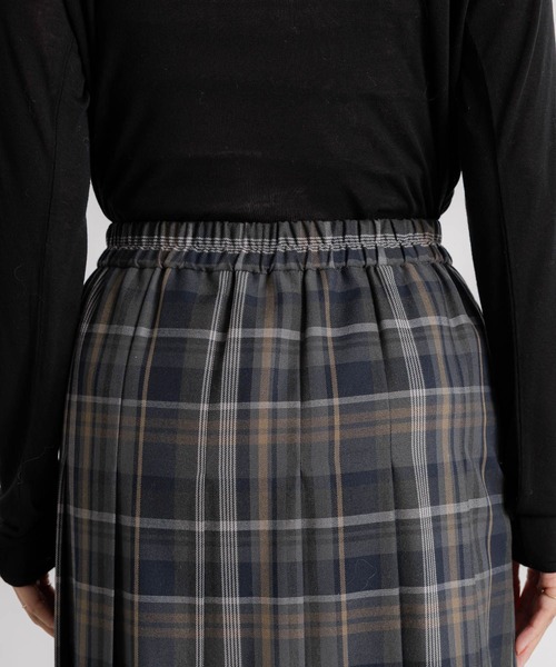 studio CLIP（スタディオクリップ）の「チェックプリーツスカート（スカート・レディース・ブラウン/グリーン/チャコール・MEDIUM/LARGE）」の13枚目の写真