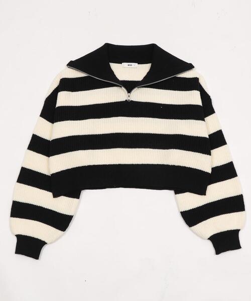 WEGO（ウィゴー）の「WEGO/ハーフジップニットプルオーバー（ニット/セーター・レディース・ホワイト系その他5・FREE）」の18枚目の写真