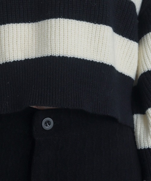 WEGO（ウィゴー）の「WEGO/ハーフジップニットプルオーバー（ニット/セーター・レディース・ホワイト系その他5・FREE）」の3枚目の写真