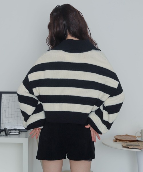 WEGO（ウィゴー）の「WEGO/ハーフジップニットプルオーバー（ニット/セーター・レディース・ホワイト系その他5・FREE）」の11枚目の写真