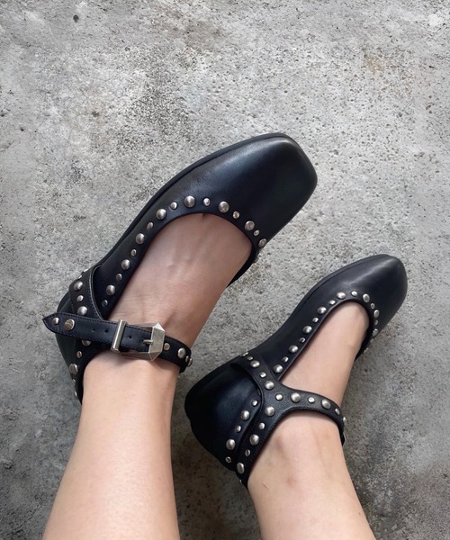 セール】スタッズメリージェーンパンプス（パンプス）｜JUST ABOUT