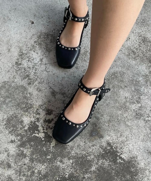 セール】スタッズメリージェーンパンプス（パンプス）｜JUST ABOUT