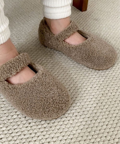 aimoha（アイモハ）の「【aimoha-KIDS-】キッズ もこもこシューズ (AW)（バレエシューズ・キッズ・ライトベージュ/ブラウン/ベージュ・15.0cm/16.0cm/17.0cm/18.0cm/19.0cm/19.5cm/20.5cm/21.5cm/22.0cm/22.5cm/23.0cm）」の18枚目の写真