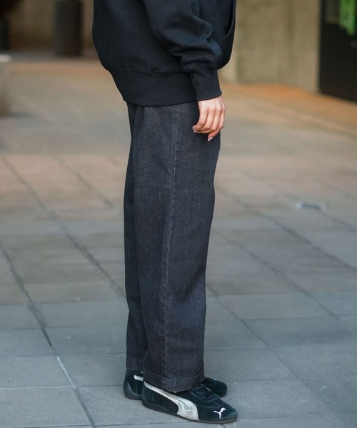 Dickies（ディッキーズ）の「【DICKIES/ディッキーズ】TCツイル デニム ワイドイージーパンツ（その他パンツ・メンズ・スミクロ/インディゴブルー/ブラック・X-LARGE/MEDIUM/LARGE）」の13枚目の写真