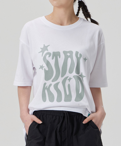 ASTRAL PROJECTION（アストラルプロジェクション）の「[ステイワイルド]コットンルーズフィット半袖Tシャツ_ホワイト（Tシャツ/カットソー・メンズ・その他・LARGE/MEDIUM/X-LARGE/XX-LARGE）」の3枚目の写真