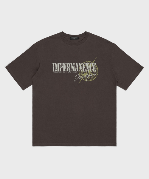 SAINTPAIN(セイントペイン)の「SP インパーマネンス 半袖Tシャツ ブラウン(Tシャツ/カットソー・メンズ・その他・MEDIUM/LARGE)」の1枚目の写真