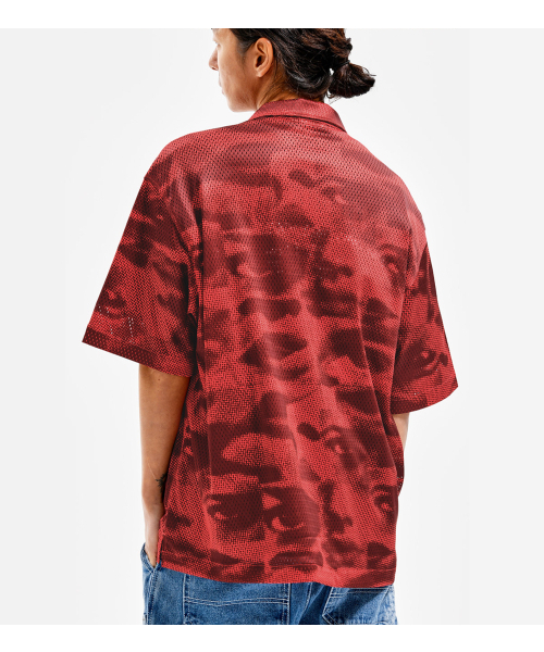 EXTRAORDINARY(エクストラオーディナリー)の「EYES MESH SHIRTS RED(シャツ/ブラウス・メンズ・その他・LARGE/X-LARGE/MEDIUM)」の1枚目の写真