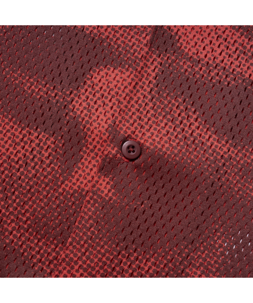 EXTRAORDINARY(エクストラオーディナリー)の「EYES MESH SHIRTS RED(シャツ/ブラウス・メンズ・その他・LARGE/X-LARGE/MEDIUM)」の2枚目の写真