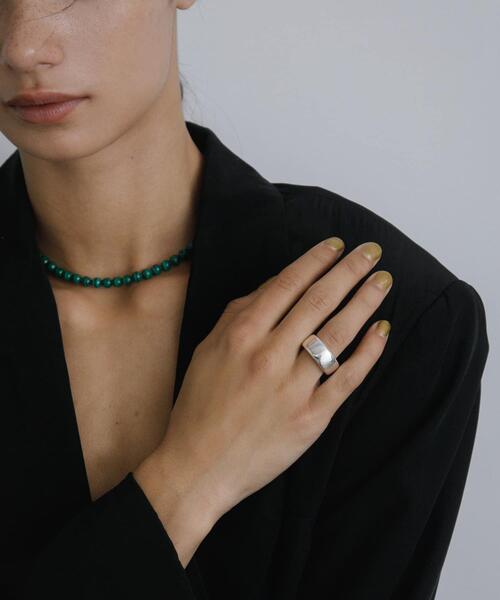 URBAN RESEARCH（アーバンリサーチ）の「decor『デコール』　Wide ring（リング・レディース・シルバー・12）」の2枚目の写真