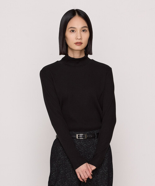 COMME CA(コムサ)の「〔 Sサイズ 〕 ラグウォームリブニット ハイネックプルオーバー(Tシャツ/カットソー・レディース・ライトグレー/ブラック/ブルー/グレー/オフホワイト・5号)」の3枚目の写真