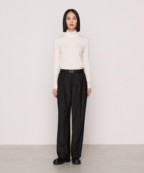COMME CA(コムサ)の「〔 Sサイズ 〕 ラグウォームリブニット ハイネックプルオーバー(Tシャツ/カットソー・レディース・ライトグレー/ブラック/ブルー/グレー/オフホワイト・5号)」の6枚目の写真