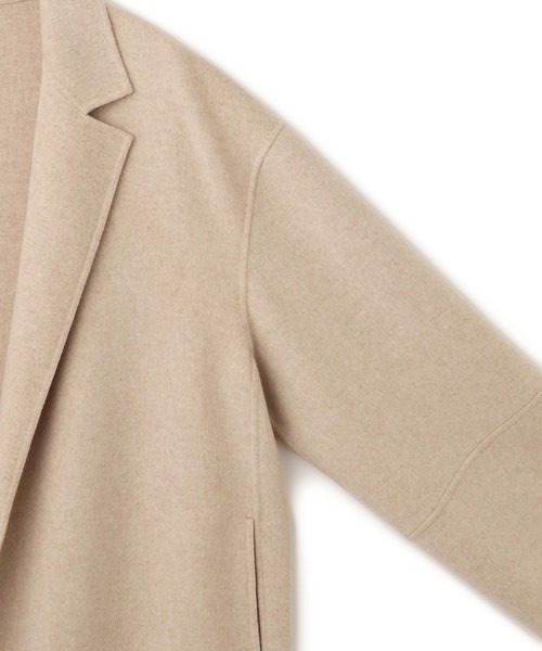 ADAM ET ROPE'（アダムエロペ）の「【EMOELLE】Colombo カシミヤブレンドリバーコート（その他アウター・レディース・ベージュ系その他/イエロー系その他3/チャコールグレー・38/36）」の20枚目の写真