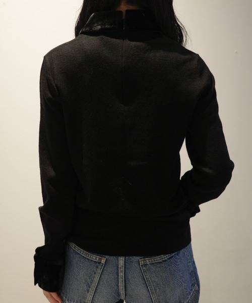 チョココロネ　Cニット ブラック セール☆2990円→1990円 ニットドッキングワンピース レディース