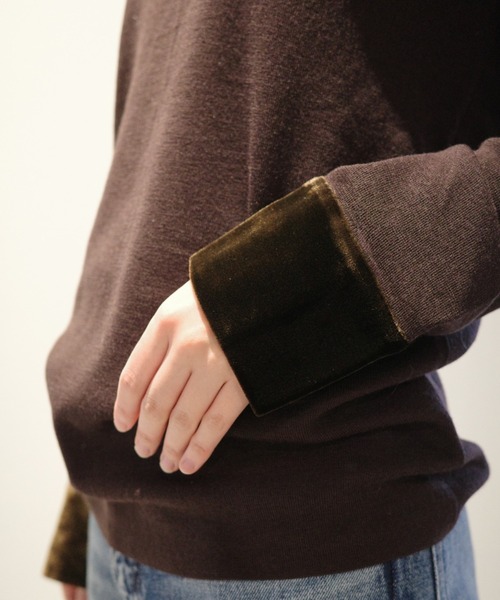 CLANE VELOR COLLAR KNIT TOPS（ニット/セーター）｜CLANE（クラネ）の