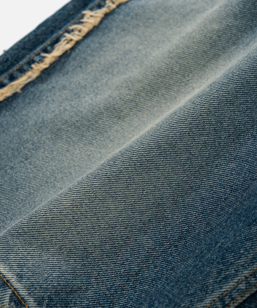 VASTIC(バスティック)の「サイドカットオフデニムハーフパンツ_ブルー(その他パンツ・メンズ・その他・LARGE/MEDIUM/X-LARGE)」の8枚目の写真