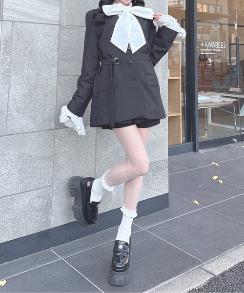 one way（ワンウェイ）の「ボウタイブラウス（シャツ/ブラウス・レディース・ブルー/ホワイト・FREE）」の10枚目の写真