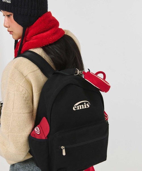 EMIS(イミス)の「ESSENTIAL JERSEY BACKPACK(バックパック/リュック・レディース・ブラック/ミックスグレー・FREE)」の6枚目の写真
