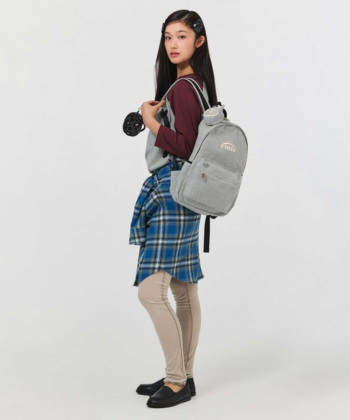 EMIS(イミス)の「ESSENTIAL JERSEY BACKPACK(バックパック/リュック・レディース・ブラック/ミックスグレー・FREE)」の13枚目の写真